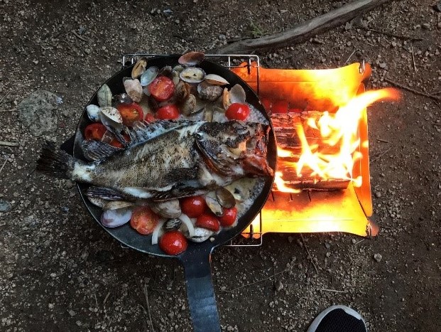 キャンプ料理の写真１