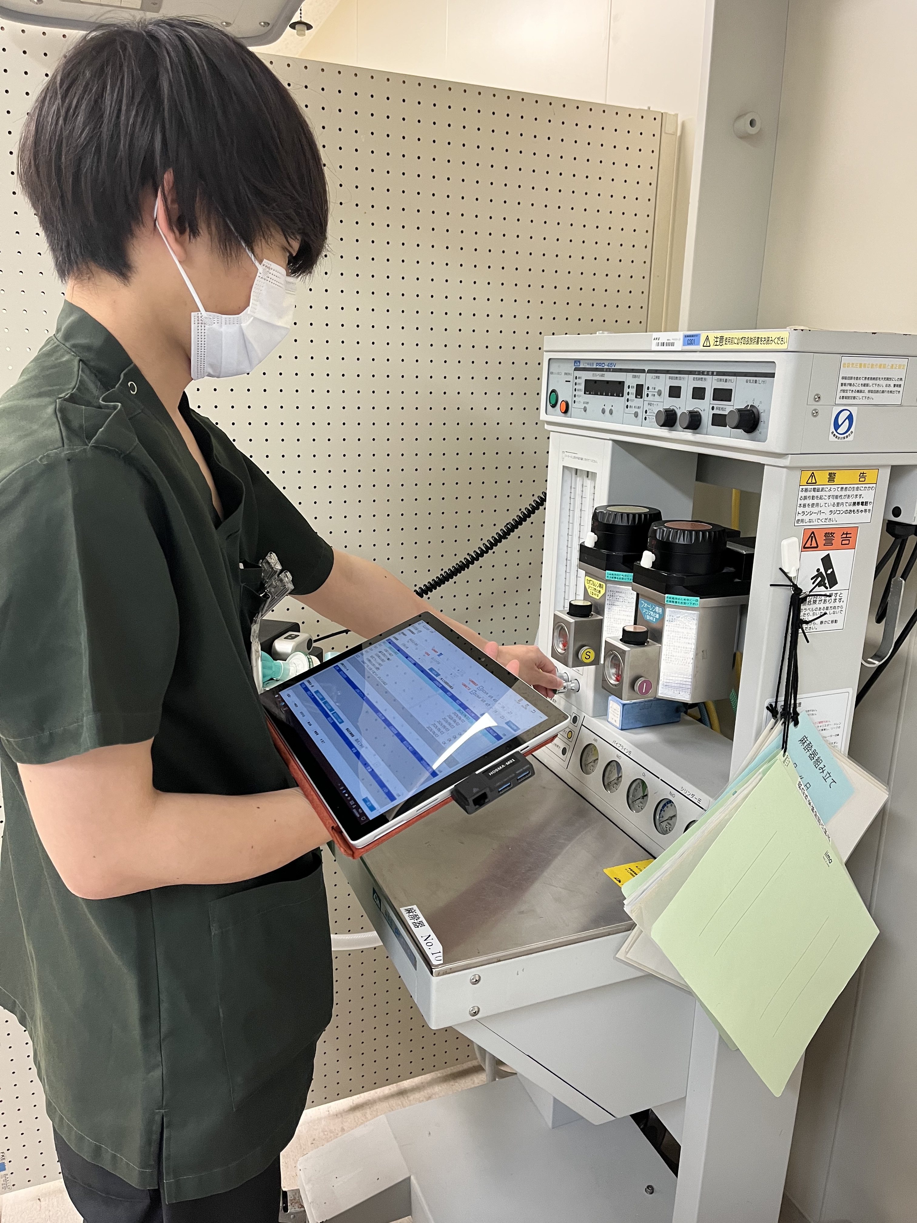 タブレットを活用した医療機器点検