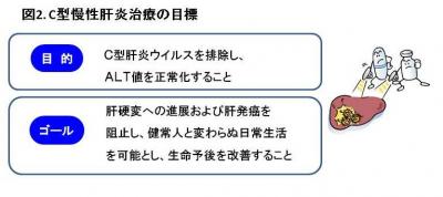図2.C型慢性肝炎治療の目標